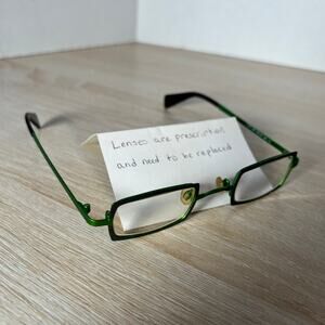 RARE! Lafont Issy & LA Scott 491 Eyeglasses Green Metal Frames 41-24-135